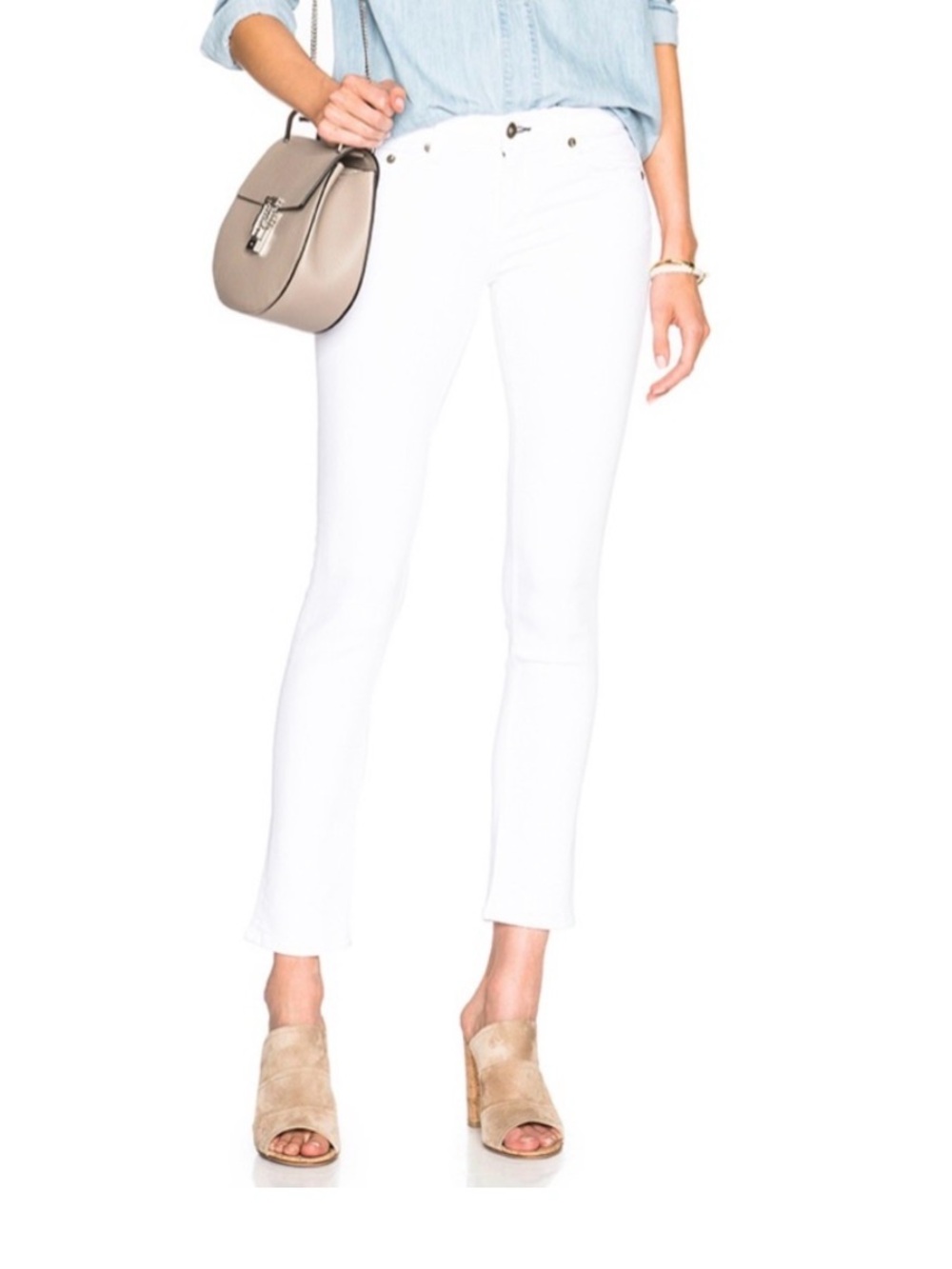 Rag & Bone Tomboy Jean in Bright White Size 27